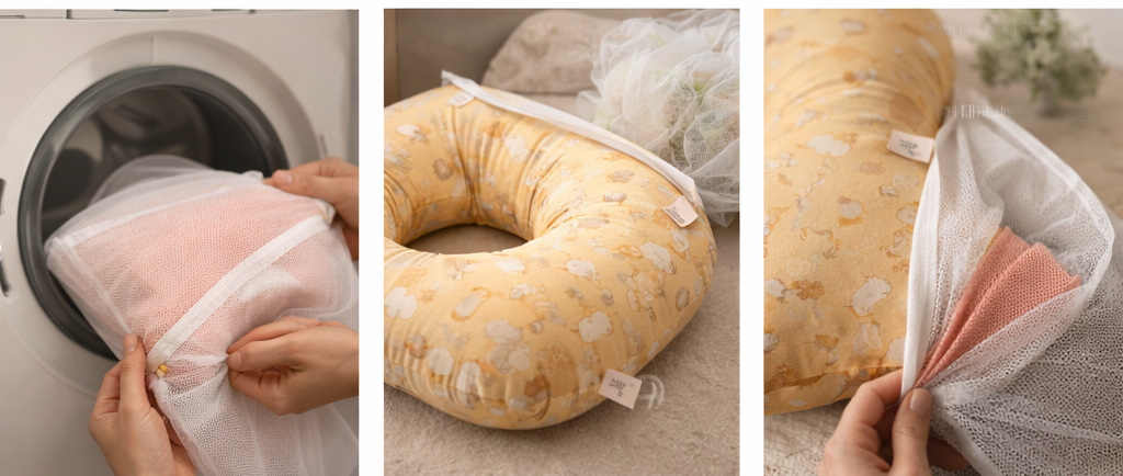 Lunelle™ – Cuscino Allattamento Ergonomico a U | Supporto per Schiena e Collo